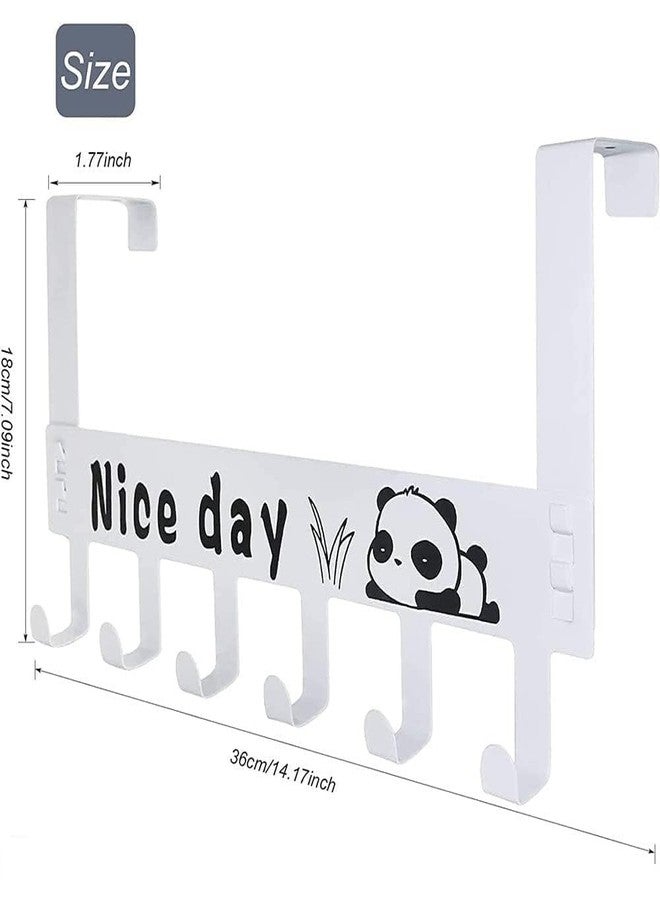 TORO Heavy Duty Carbon Metal Over Door Hanger for Cloths, Drill Free Door Hanging Hooks Suitable for Bathroom, Bedroom, Kitchen (White) - Image 5